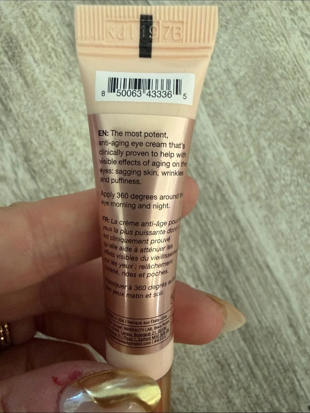 Innbeauty project Extreme Cream Eye - Pink Firming Eye Cream $34 retail